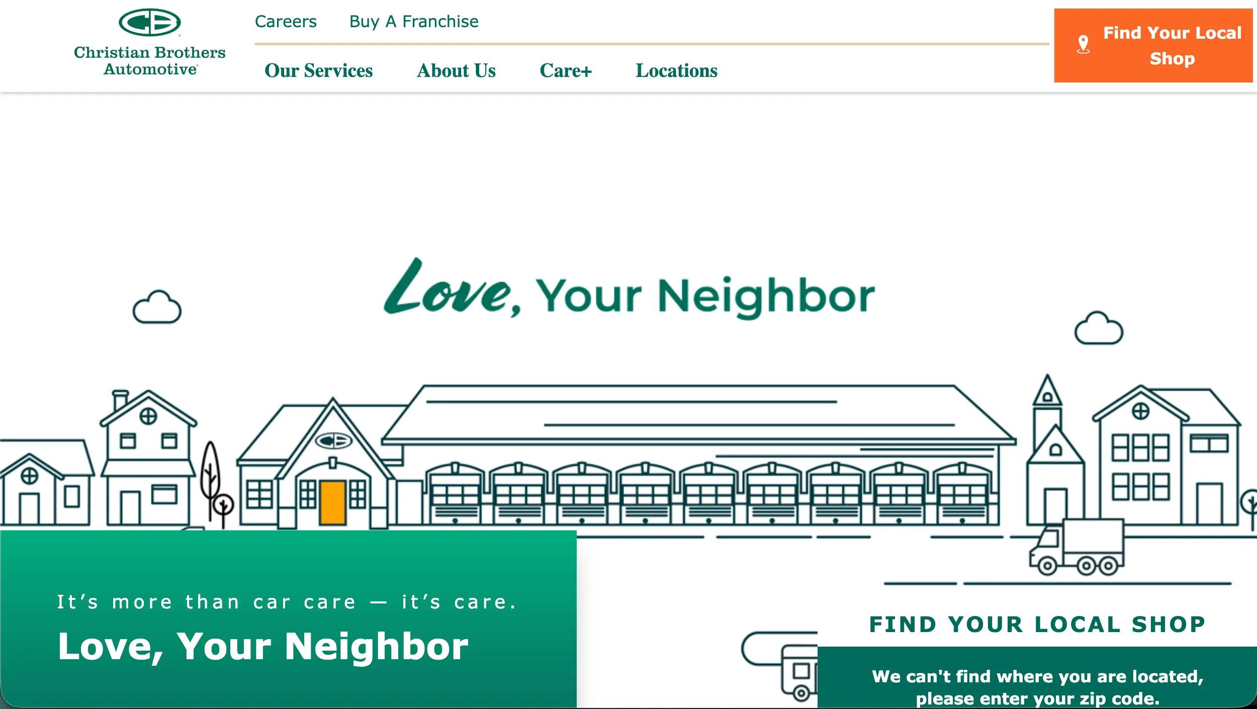 Christian Brothers Automotive website example