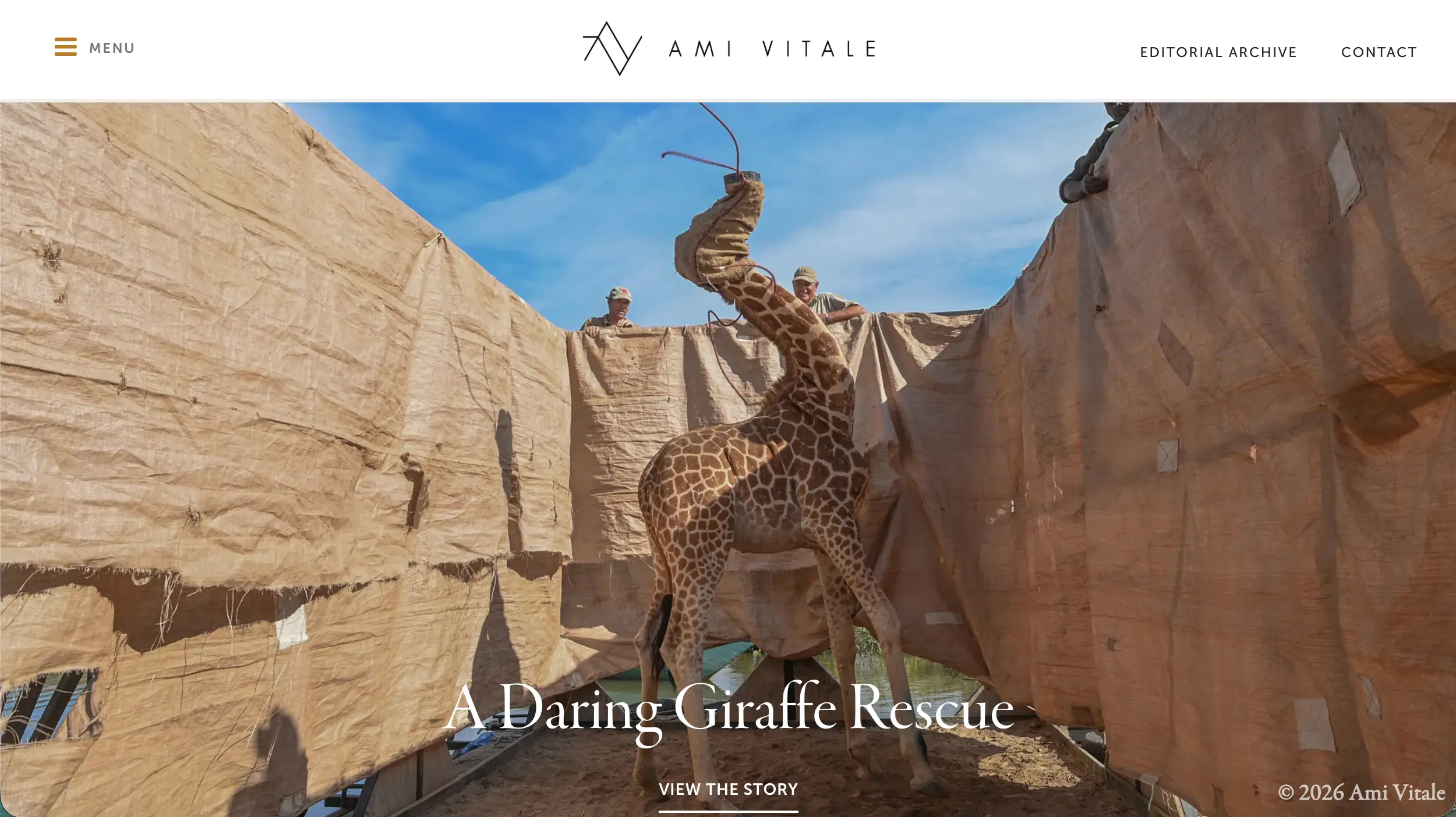 Ami Vitale documentary photographer website example